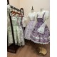 Twilight Crush Grape Pastoral Song Skirt Salopette JSKs(Reservation/3 Colours/Full Payment Without Shipping)